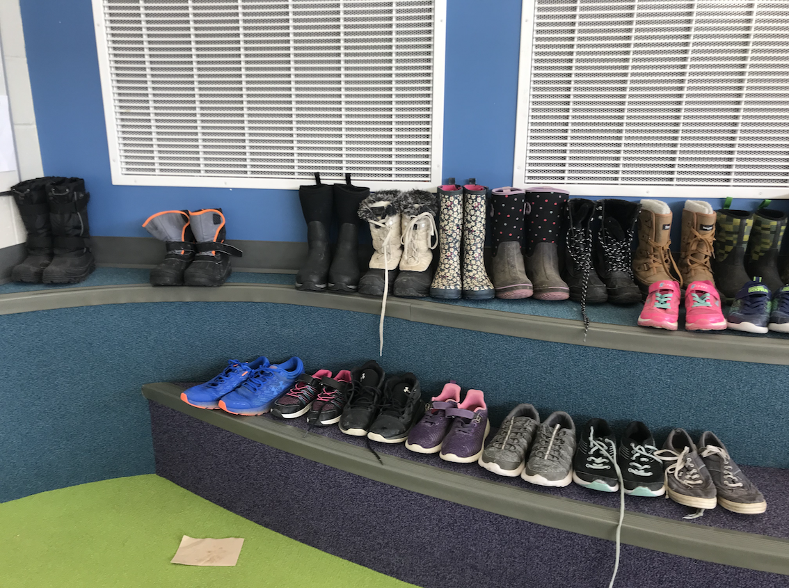 Lost and Found Shoes Cardston Elementary School